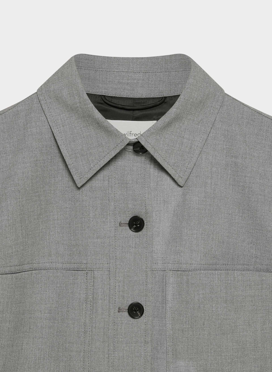 giacca corta piccola - ressential light heather dark grey