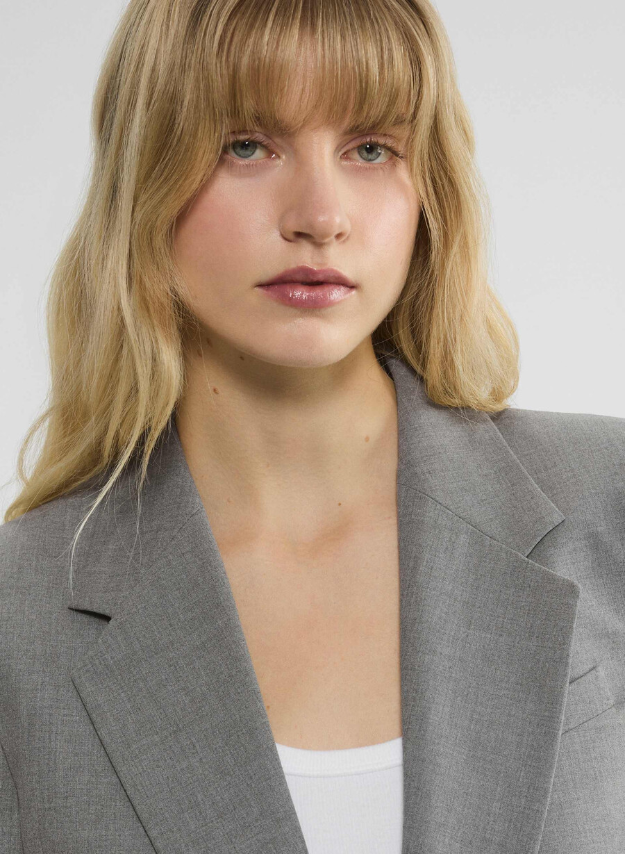 blazer di nuova generazione - ressential light heather matte pearl
