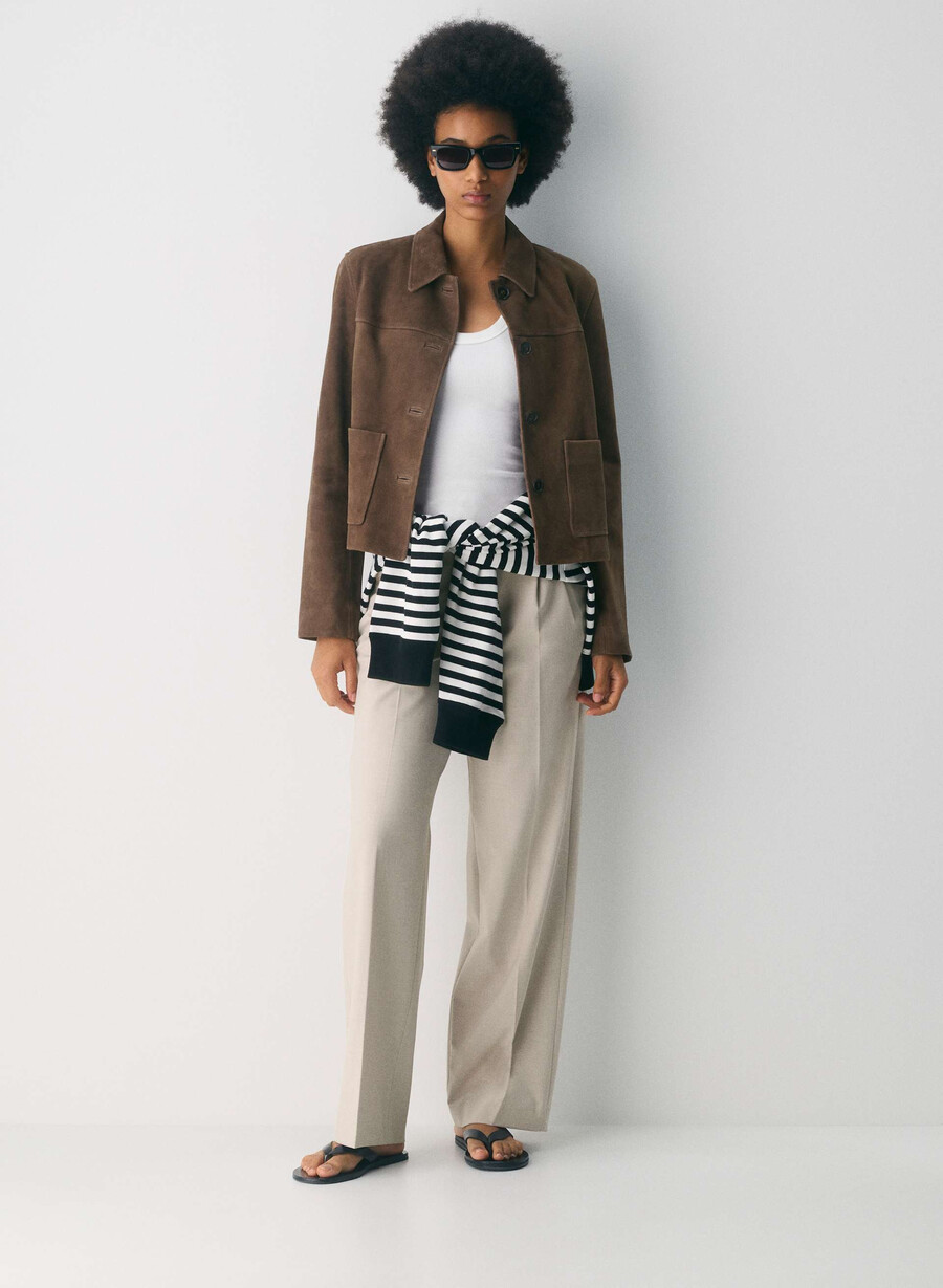 the effortless pant - ressential light heather matte pearl