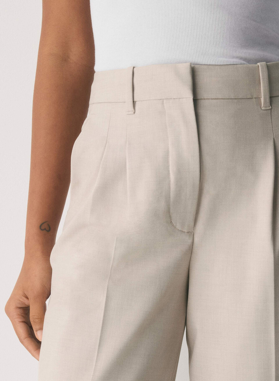 the effortless pant - ressential light heather matte pearl