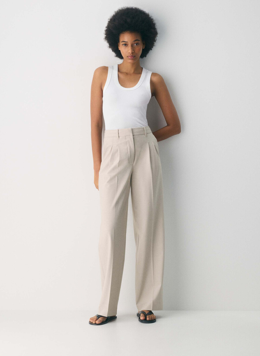 the effortless pant - ressential light heather matte pearl