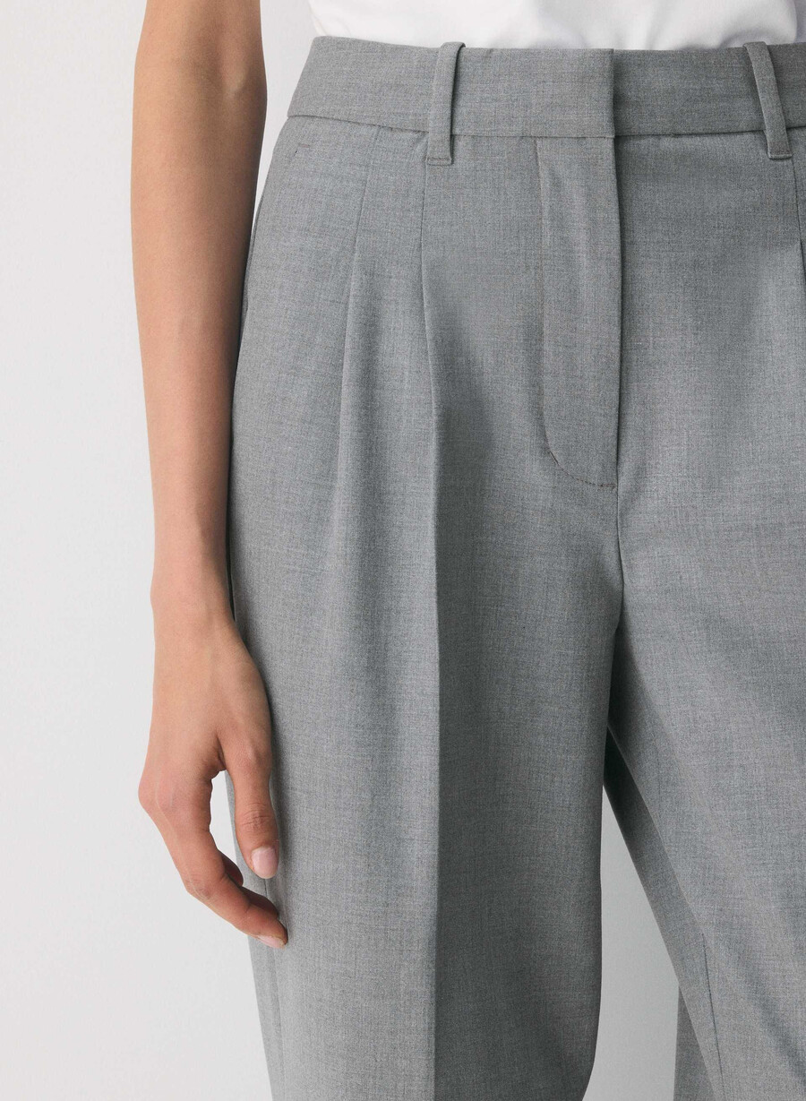 the effortless pant - ressential light heather dark grey