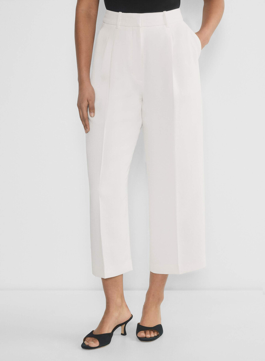 the effortless pant curve-fit cropped - crepette light birch