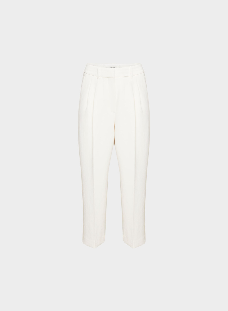 the effortless pant curve-fit cropped - crepette light birch
