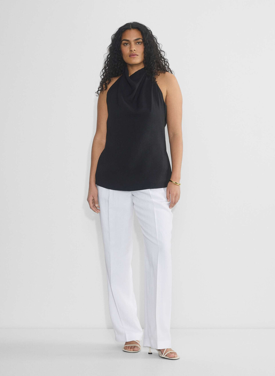 the effortless pant curve-fit - cruiselinen bianco