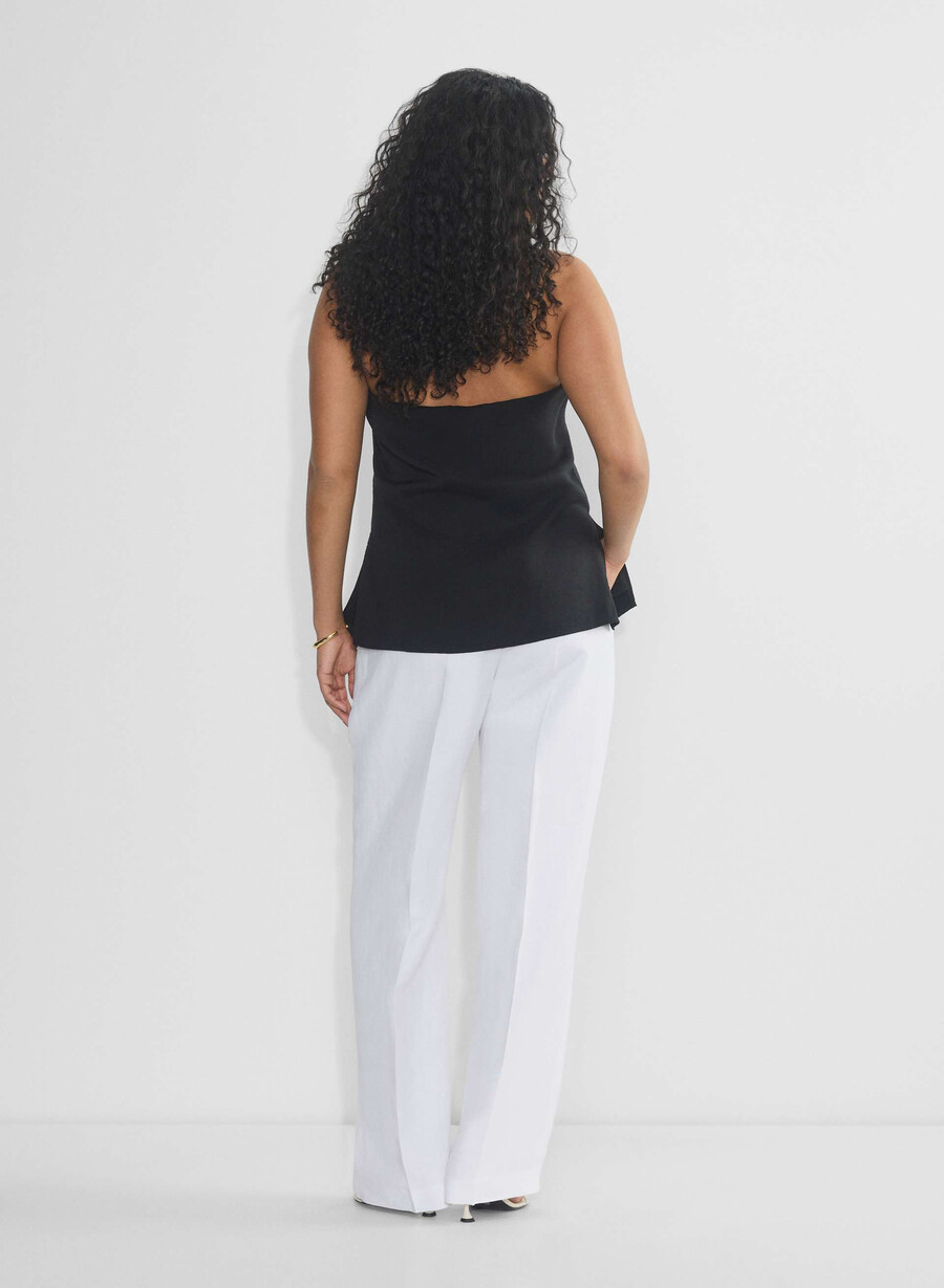 the effortless pant curve-fit - cruiselinen bianco