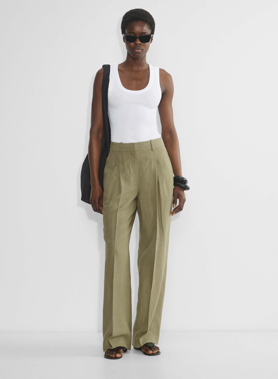 the effortless pant curve-fit - cruiselinen oliva secca