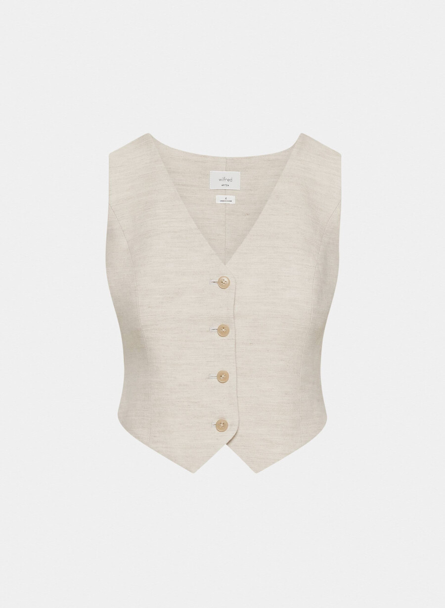 gilet cruiselinen pacino naturale ecru