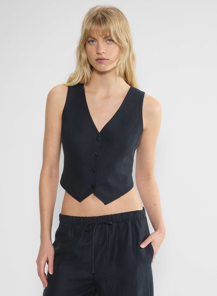 cruiselinen pacino vest dark navy