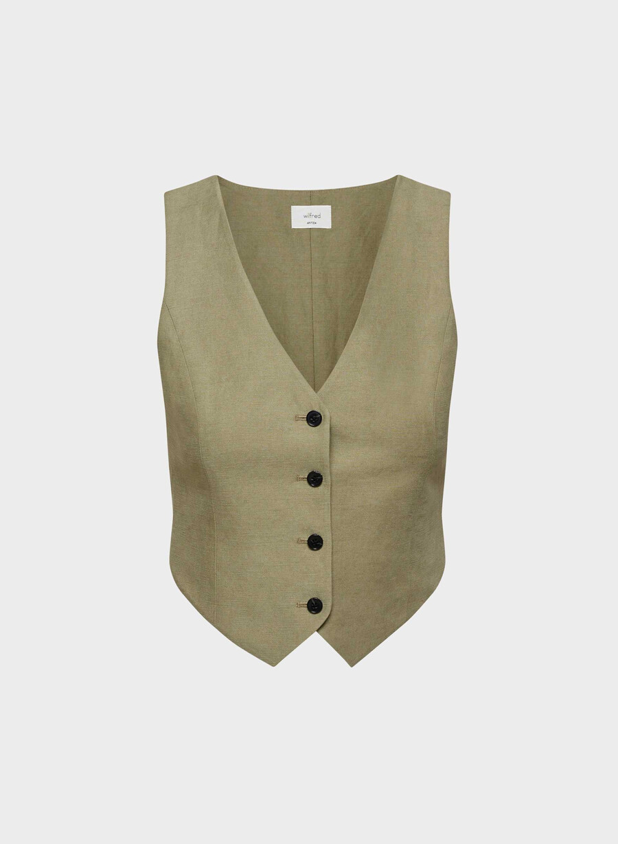 cruiselinen pacino vest oliva secca