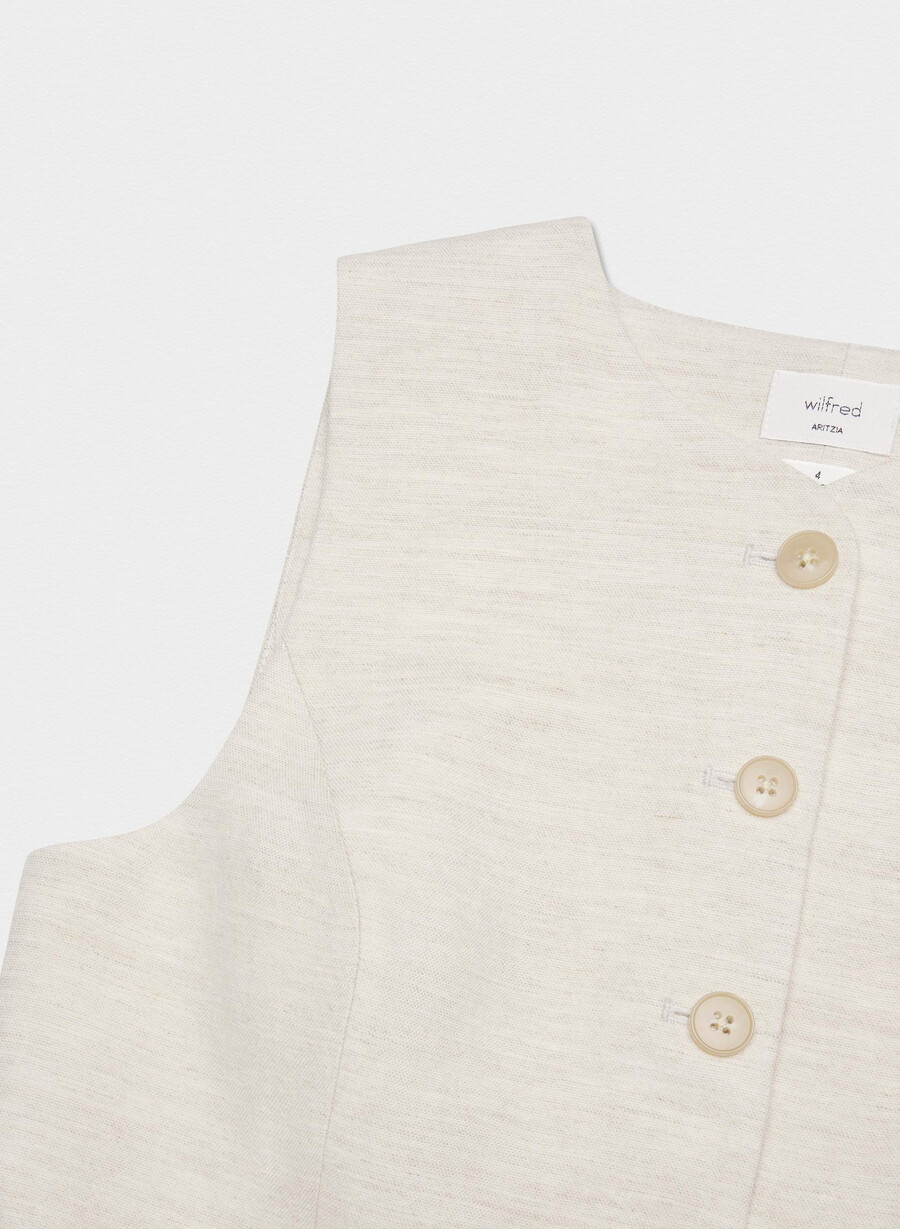 cruiselinen regal vest naturale ecru