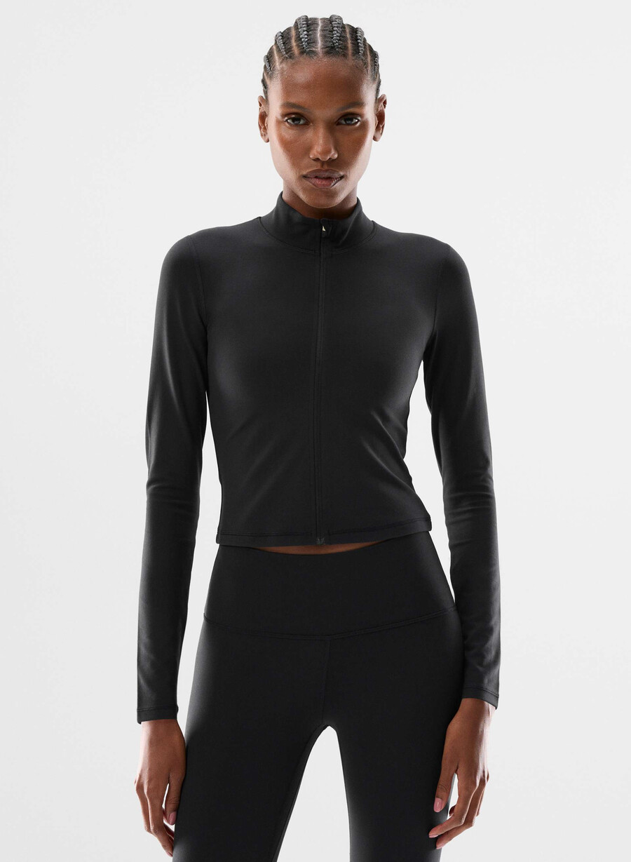 nuovo butter limit zip-up nero