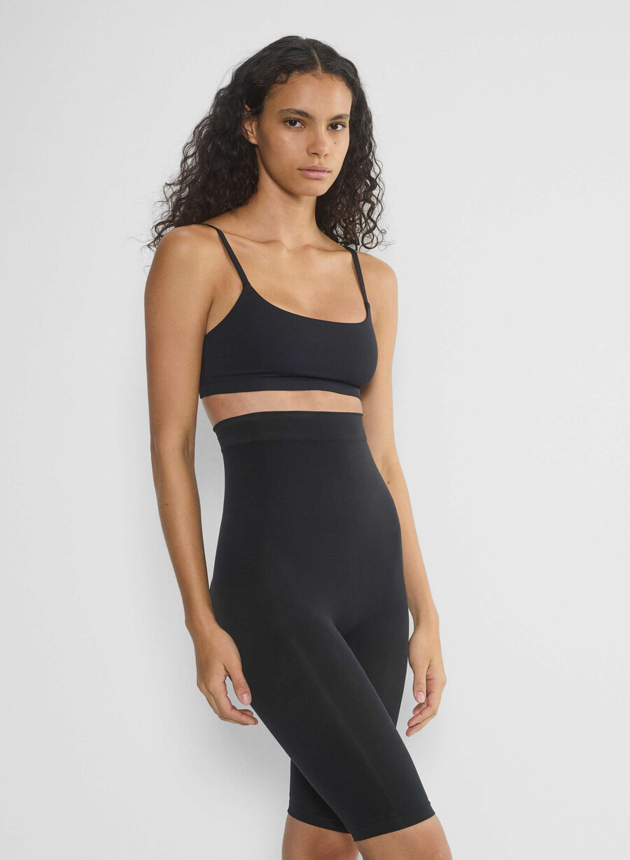 shapeenhance pantaloncini super aderenti senza cuciture nero