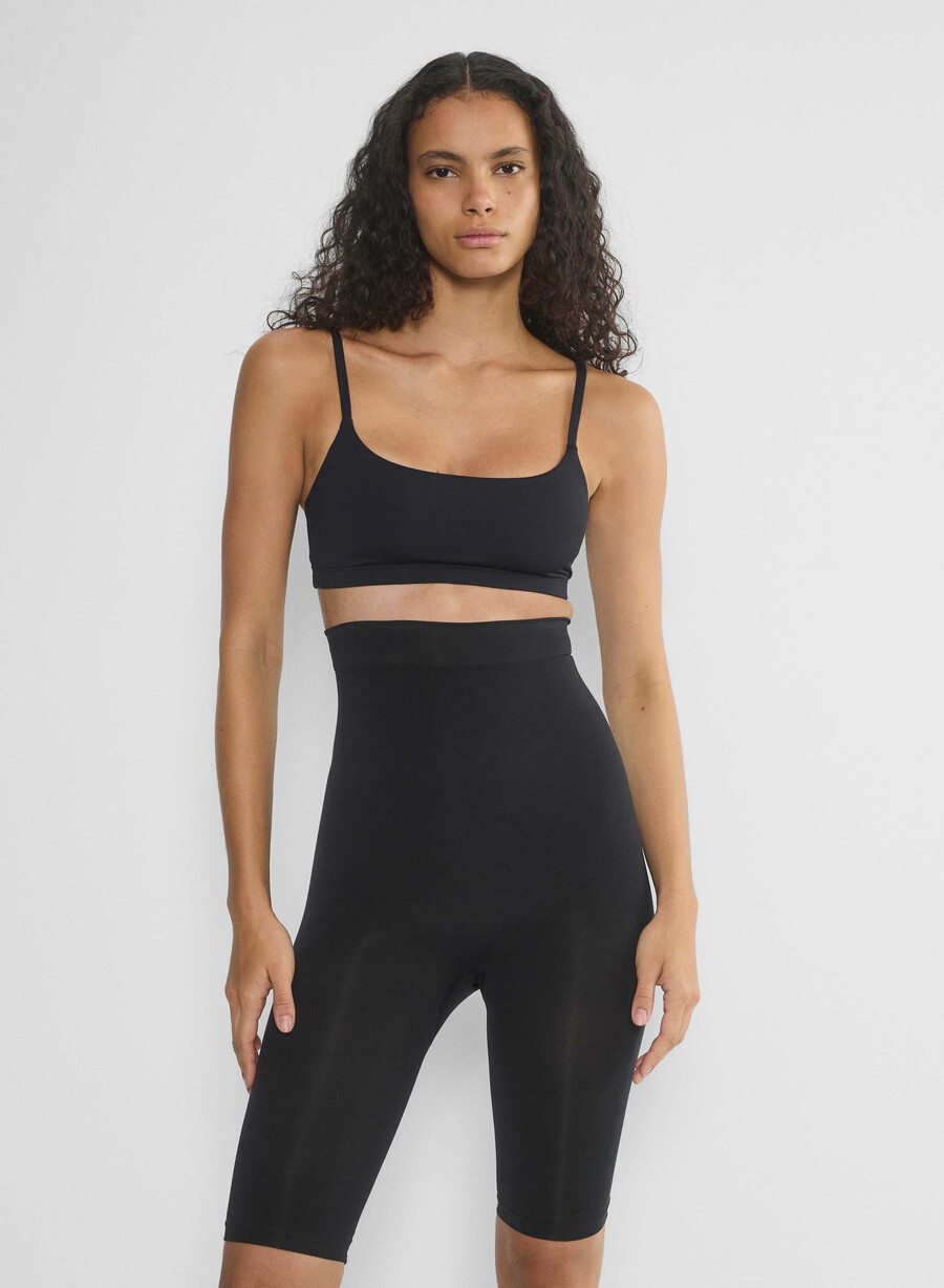shapeenhance pantaloncini super aderenti senza cuciture nero