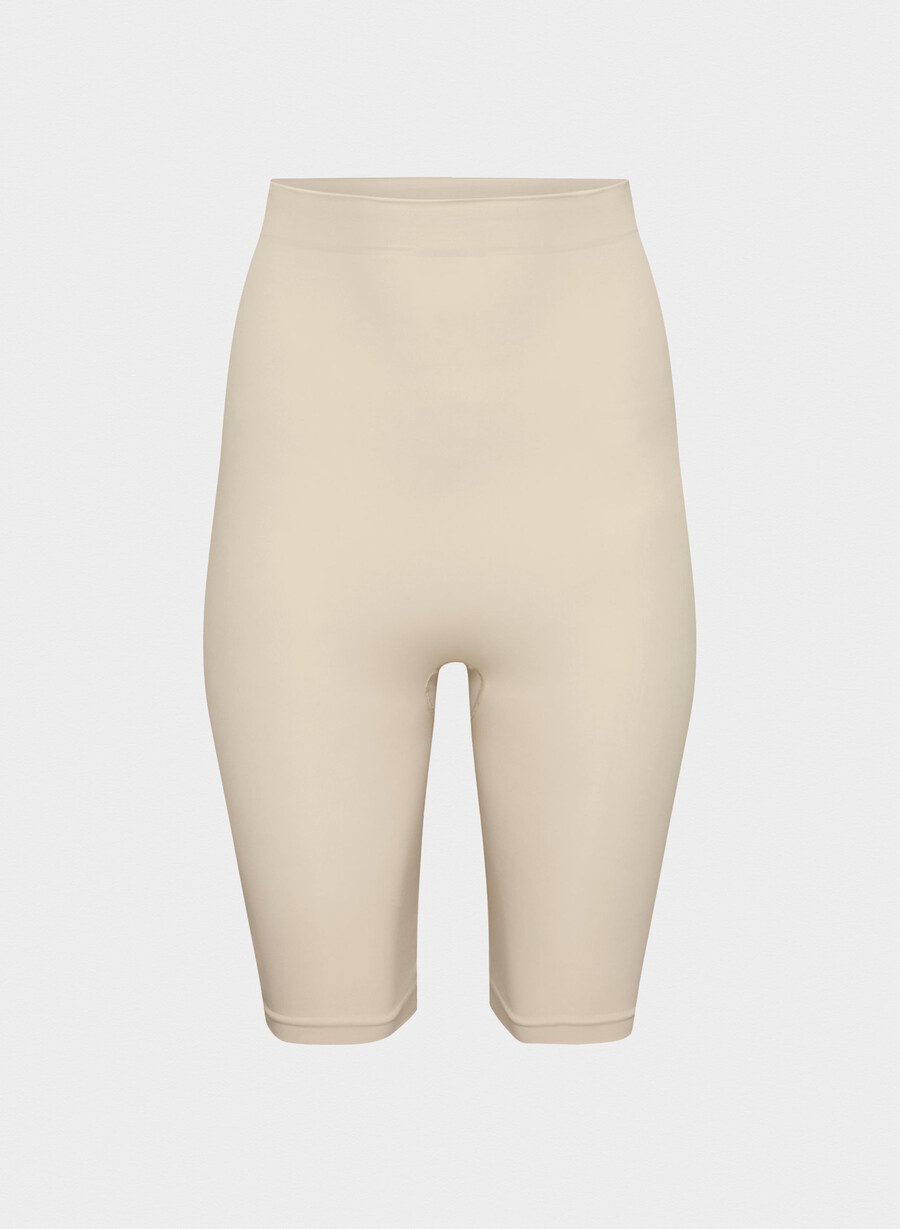 shapeenhance pantaloncini senza cuciture a vita alta sabbia
