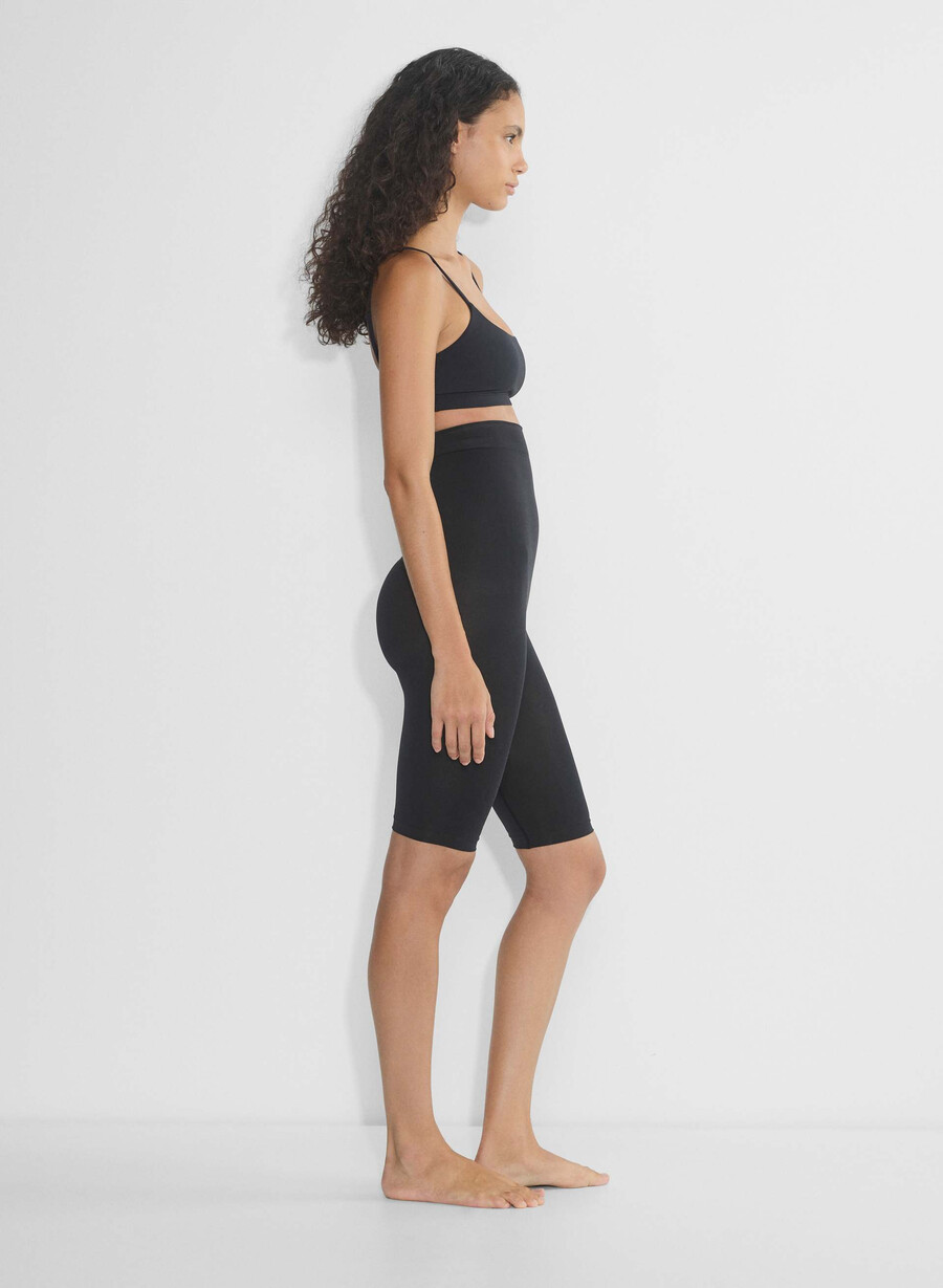 shapeenhance pantaloncini senza cuciture a vita alta sabbia