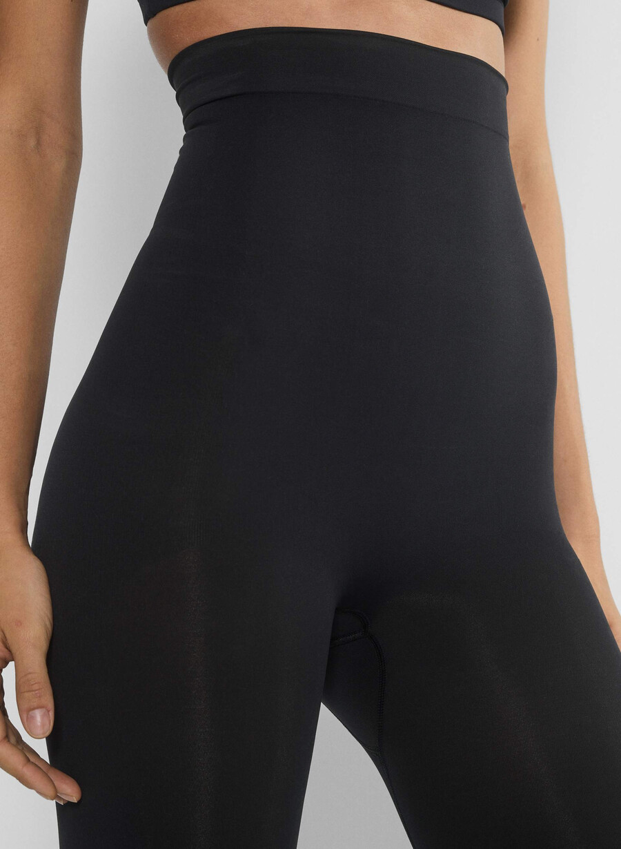 shapeenhance pantaloncini senza cuciture a vita alta sabbia