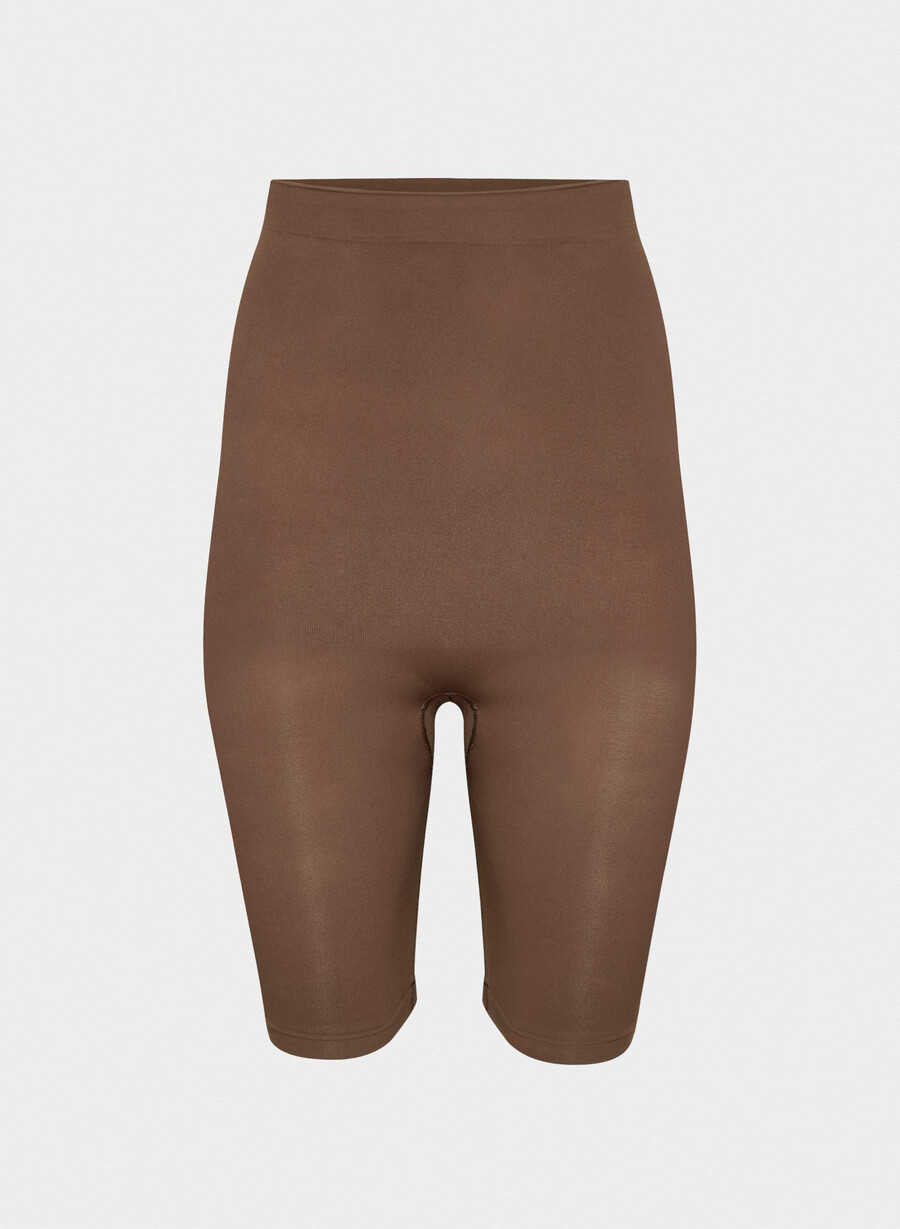 shapeenhance pantaloncini senza cuciture a vita alta cocoa bean