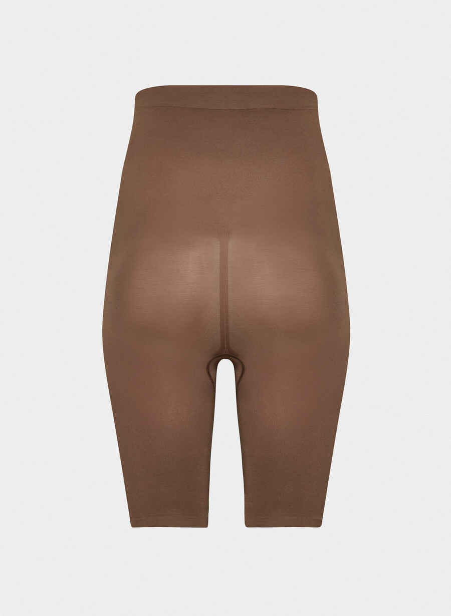 shapeenhance pantaloncini senza cuciture a vita alta cocoa bean