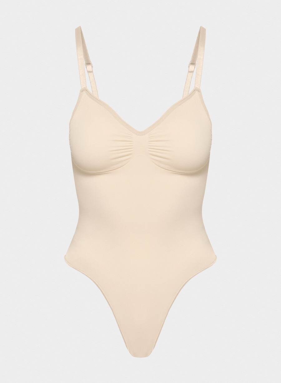 body perizoma con schiena bassa shapeenhance sabbia