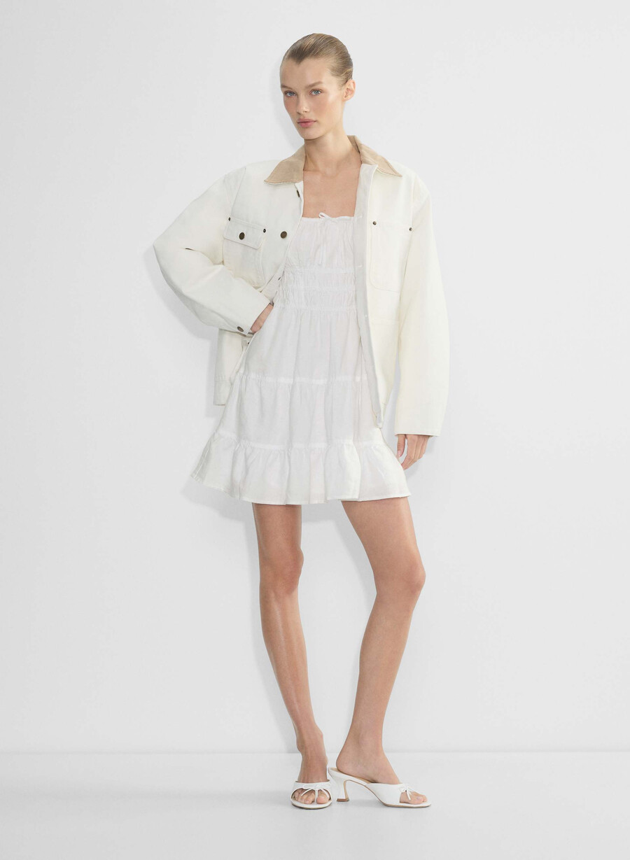 abito in lino martine bianco