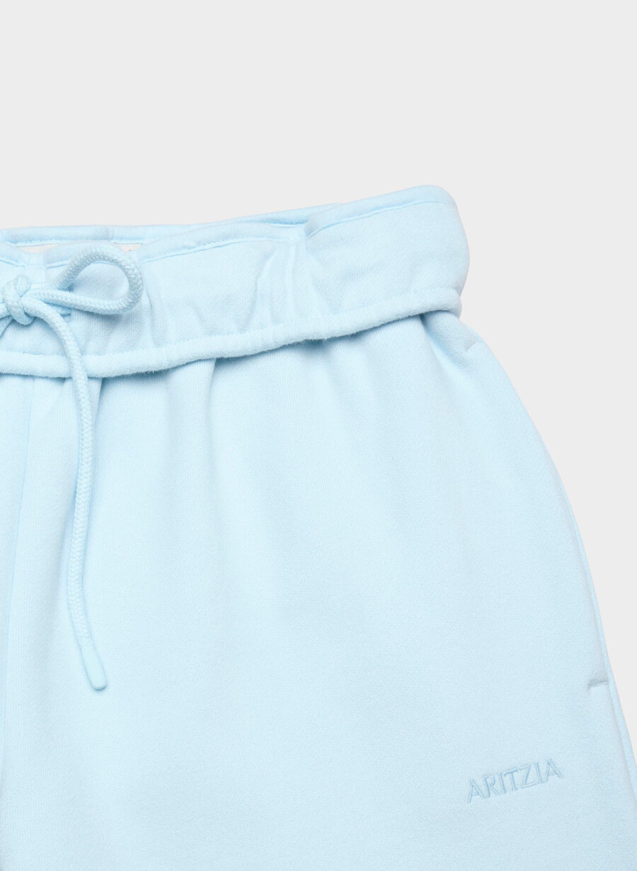 pantaloni da jogging larghi e ripiegabili in felpa cozy sweatfleece villa blue