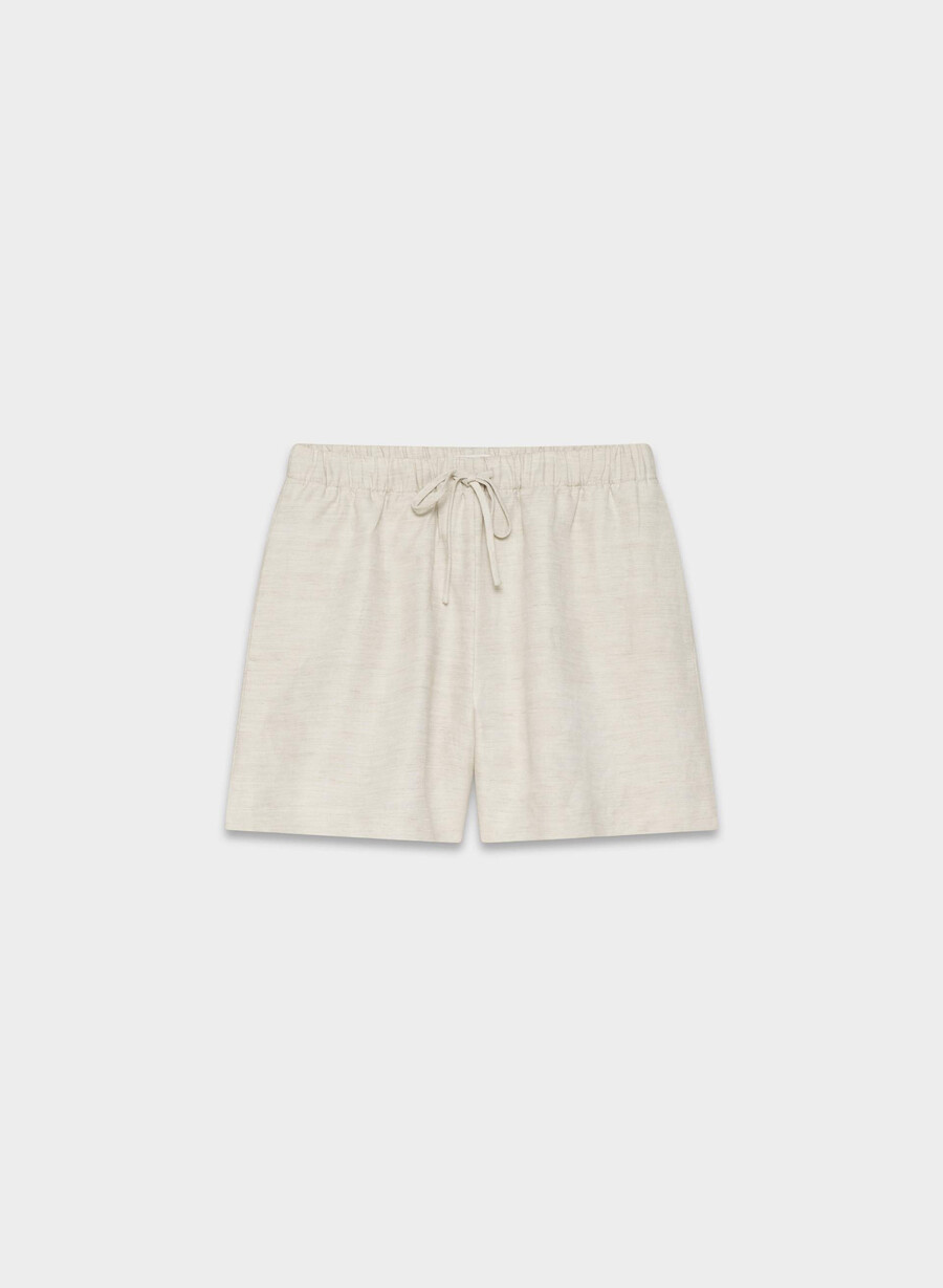 the lodge short mid-thigh - cruiselinen ecru non tinto