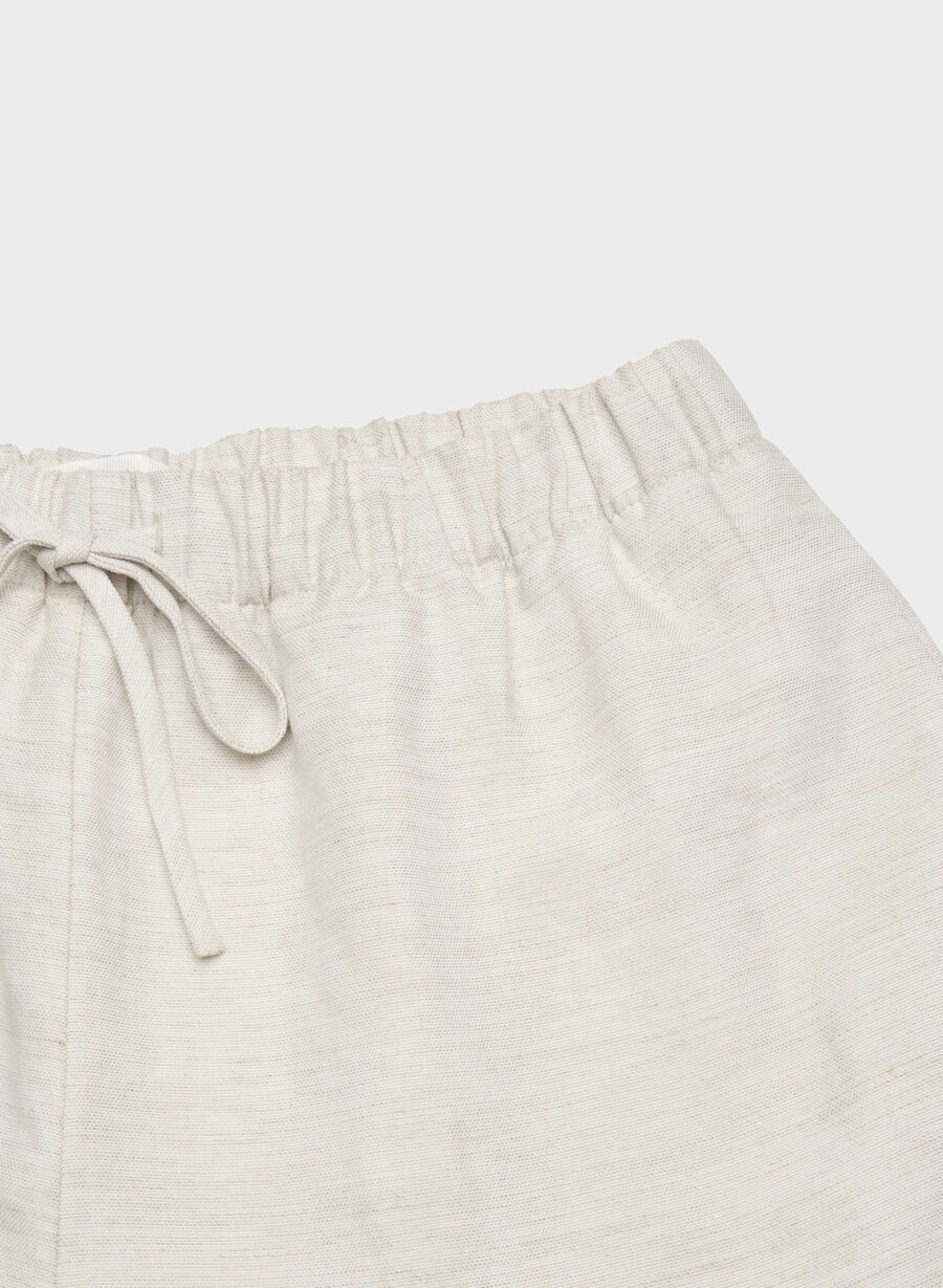 the lodge short mid-thigh - cruiselinen ecru non tinto