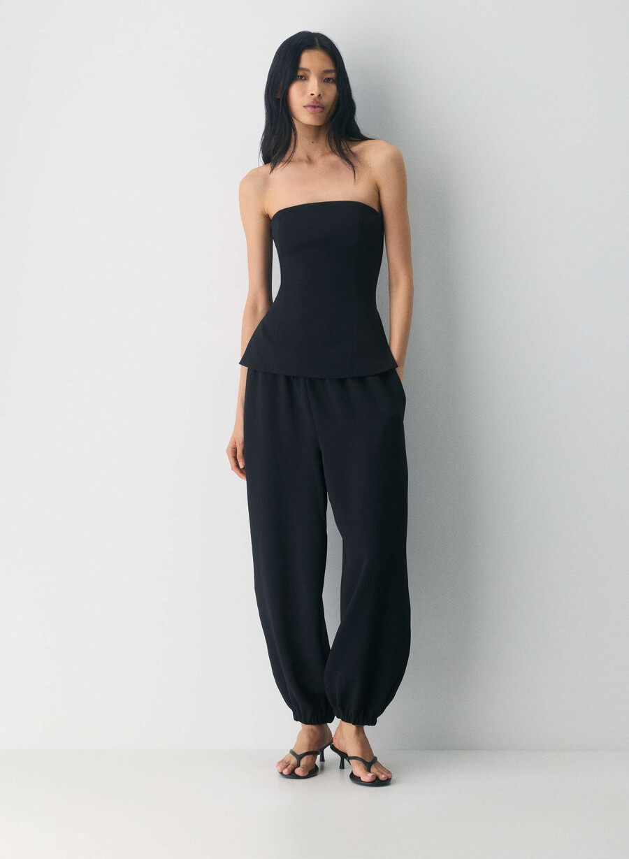 posh tube top - crepette nero