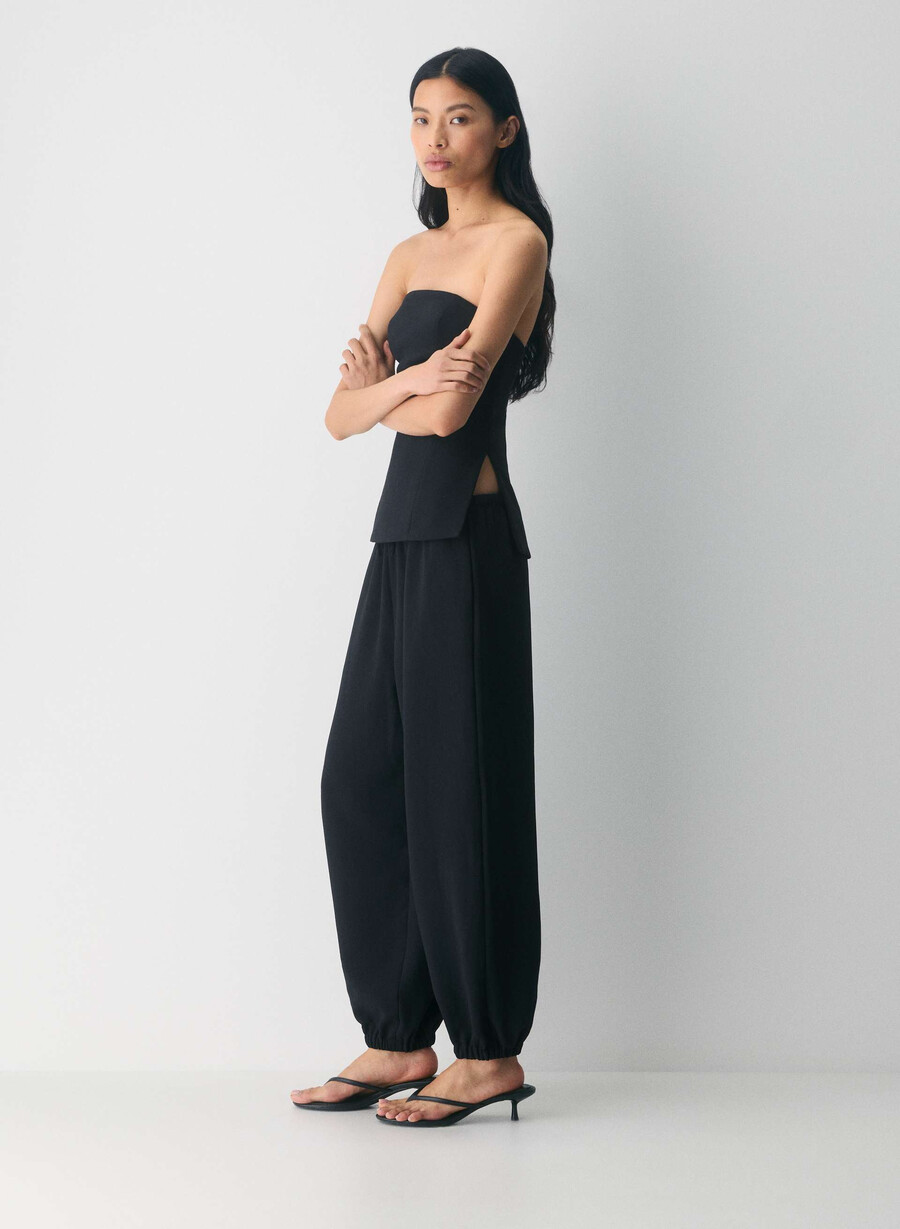 posh tube top - crepette nero