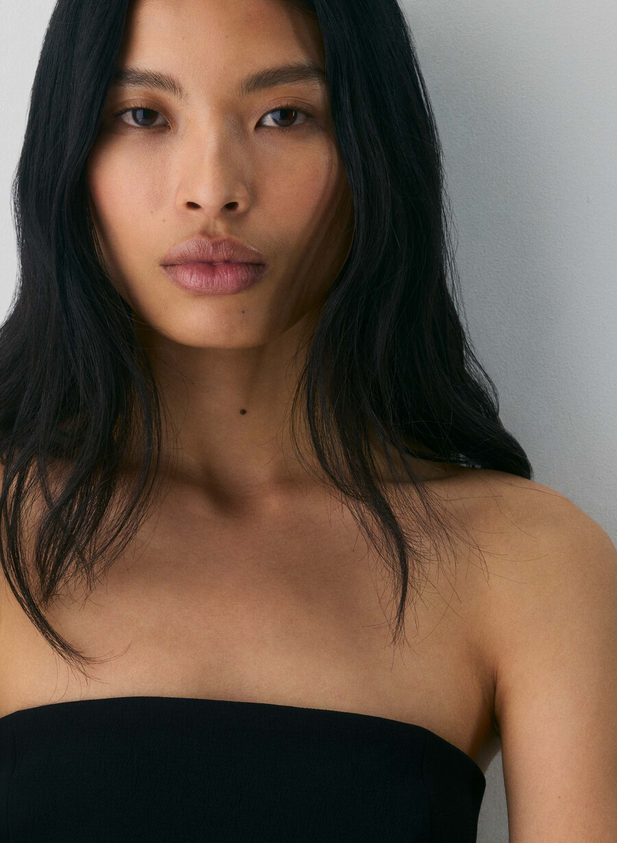 posh tube top - crepette nero