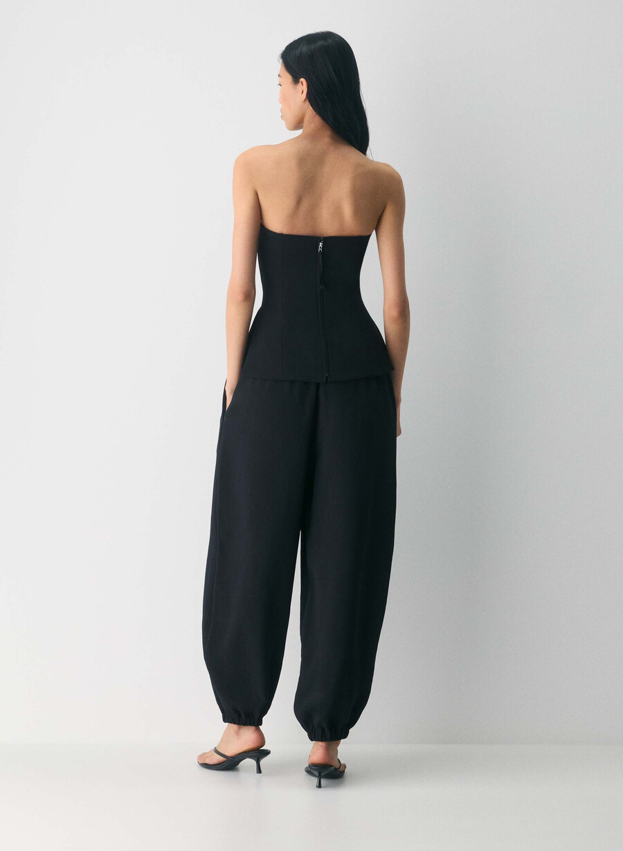 posh tube top - crepette nero