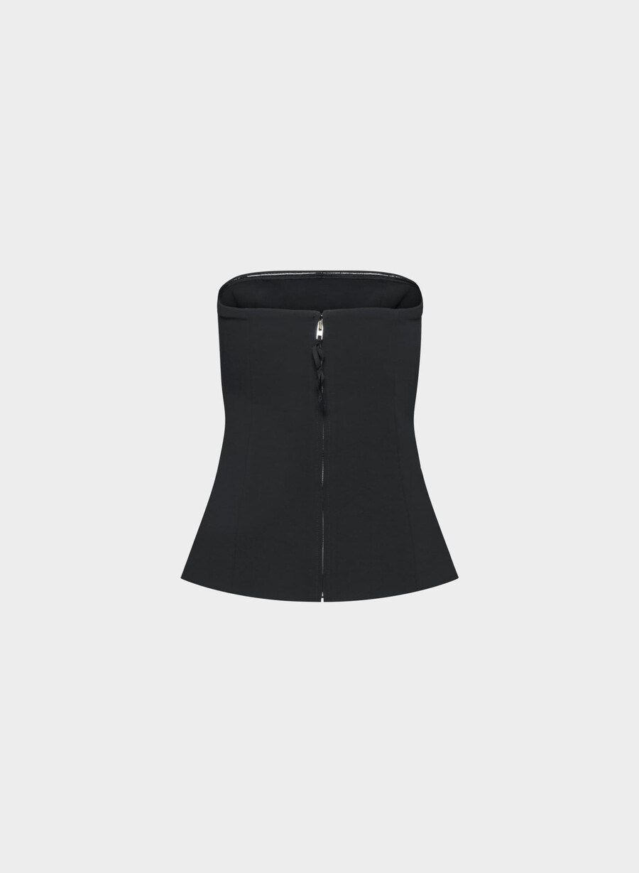 posh tube top - crepette nero