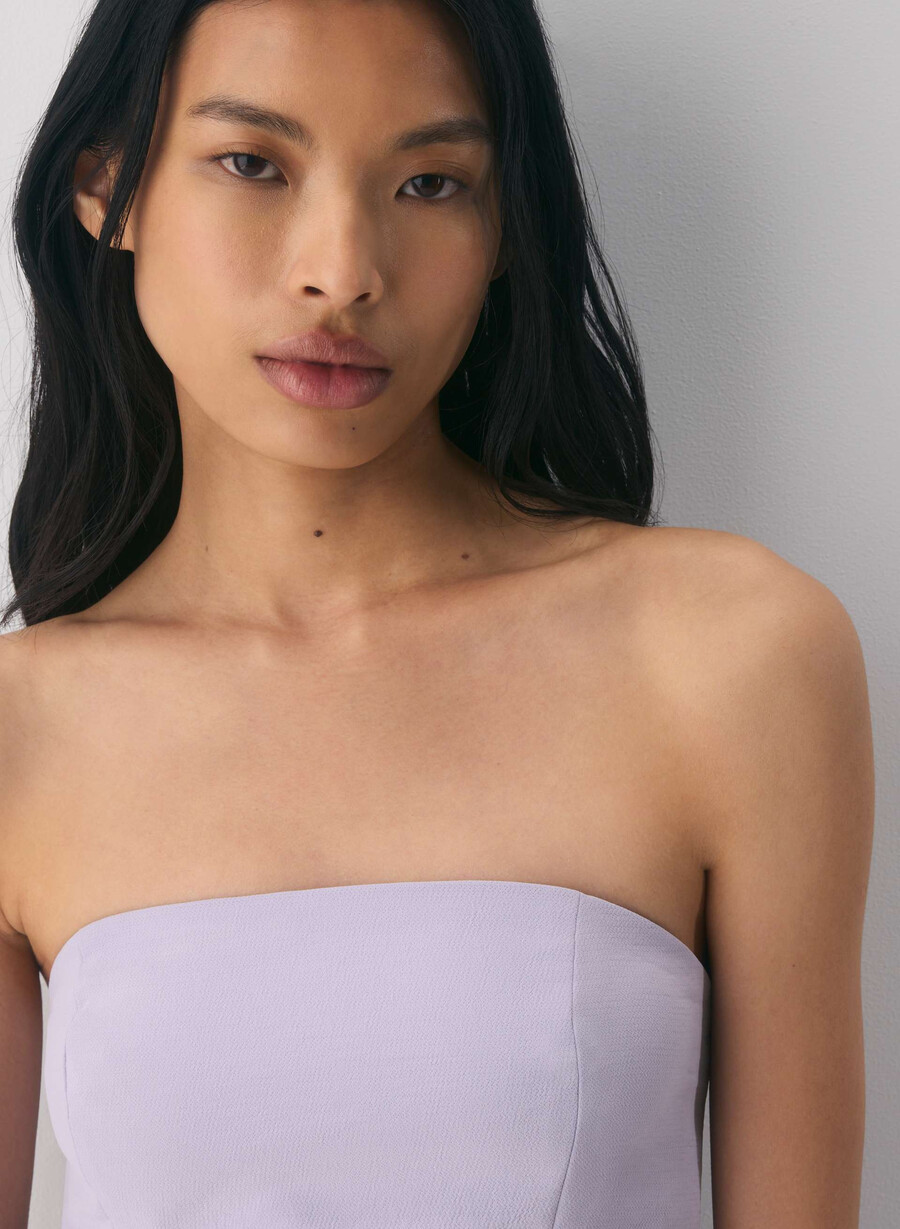 posh tube top - crepette wildflower lilac