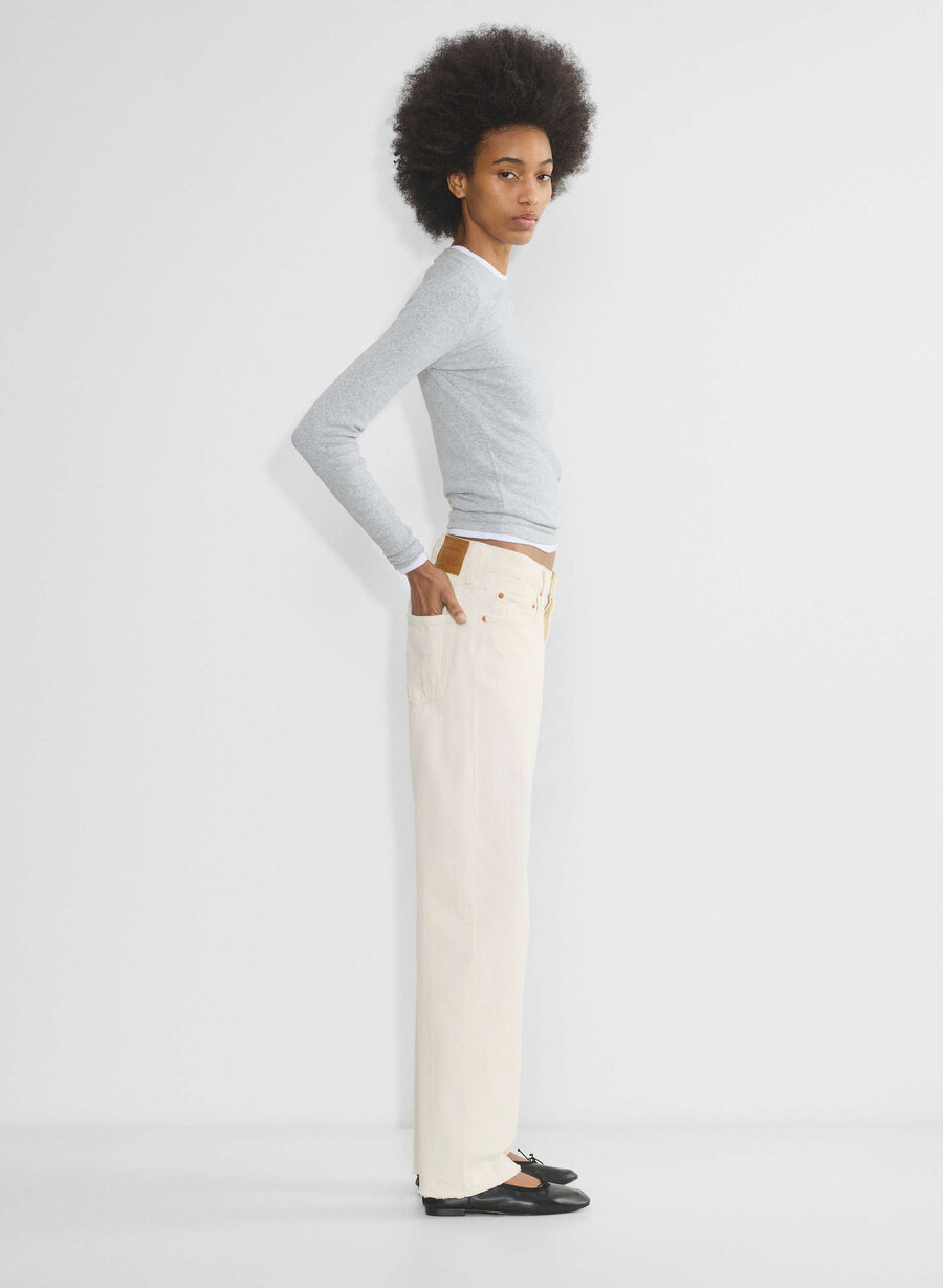 levis 501 90s jean ecru booper no damag