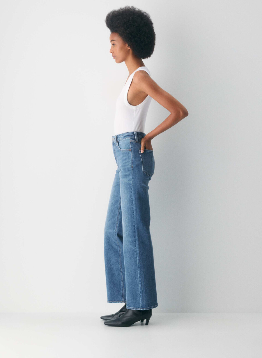 denim forum jeans larghi a vita alta strappati negli anni 90 5 anni kiss n tell bl