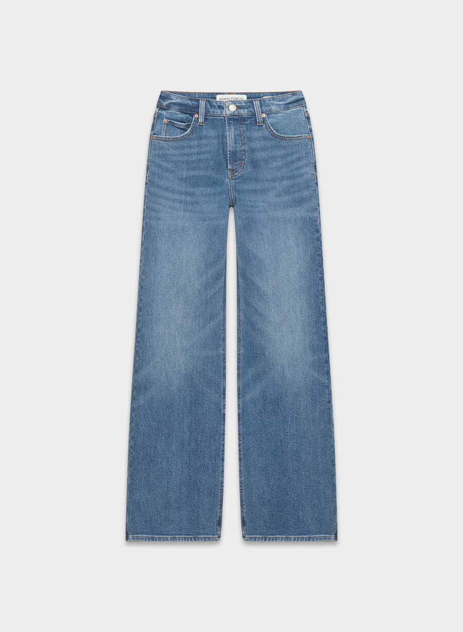 denim forum jeans larghi a vita alta strappati negli anni 90 5 anni kiss n tell bl