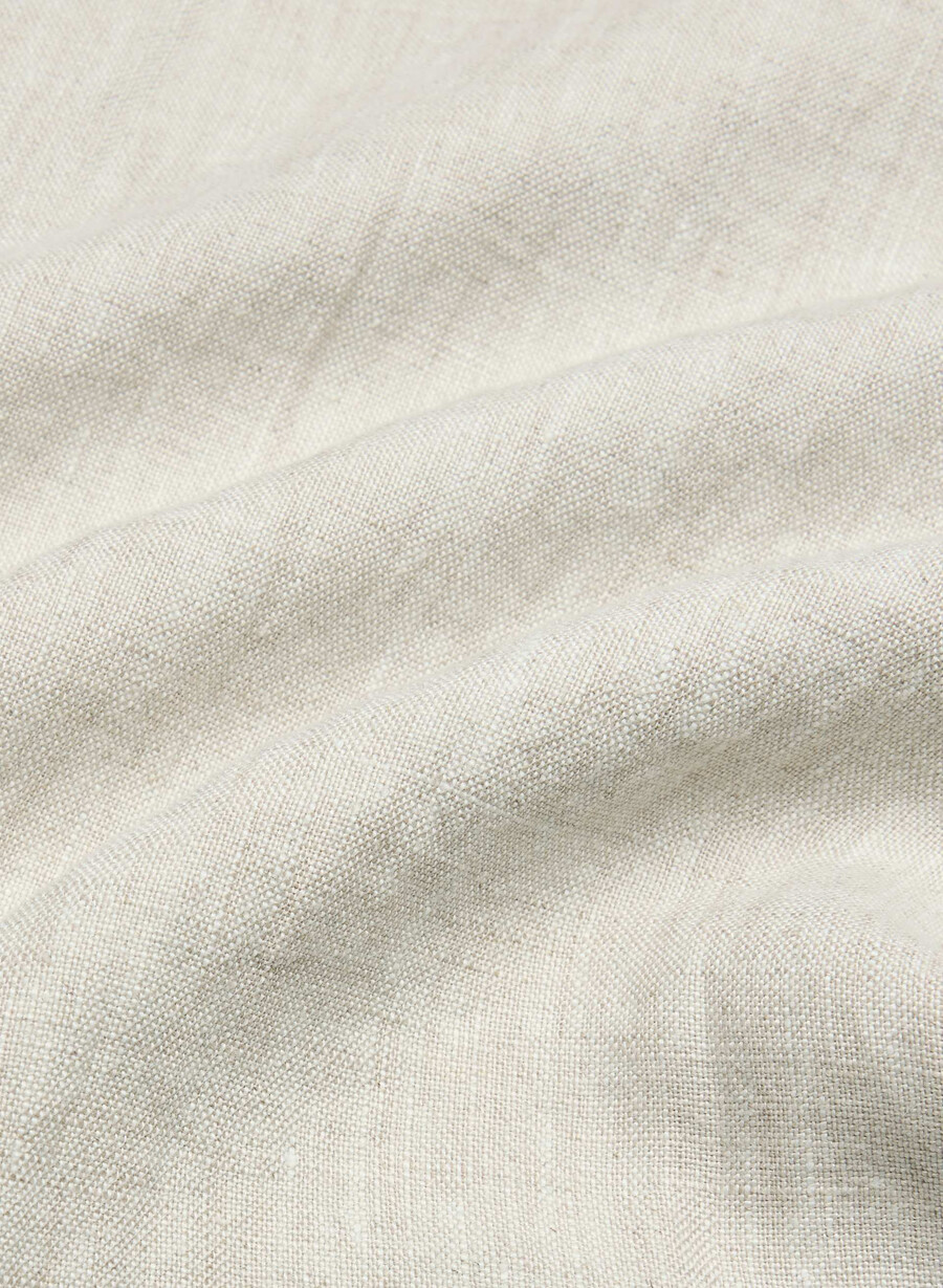 pantaloni in lino charleston ecru non tinti