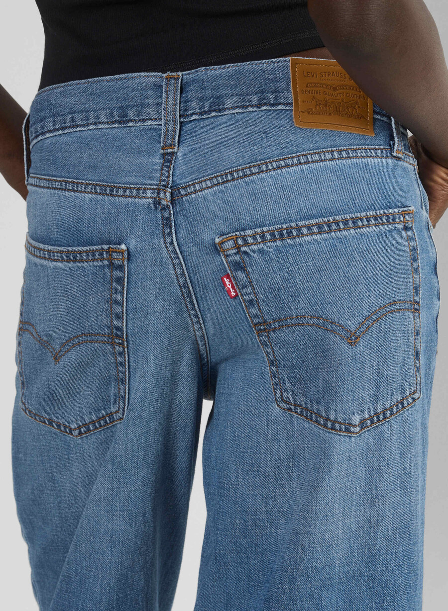 jeans levis baggy dad a quadri pesanti