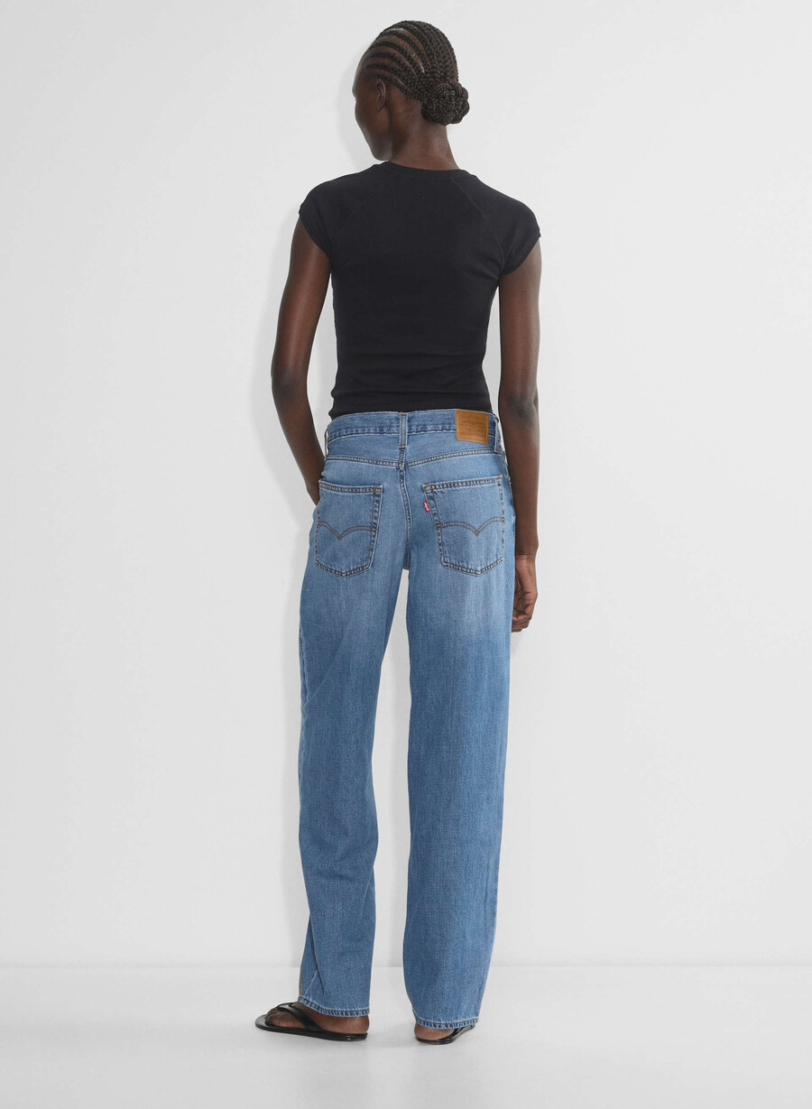 jeans levis baggy dad a quadri pesanti