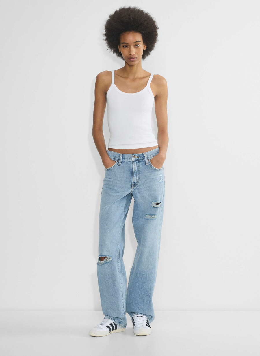 i jeans baggy da papà di levis hanno ricevuto il telegramma