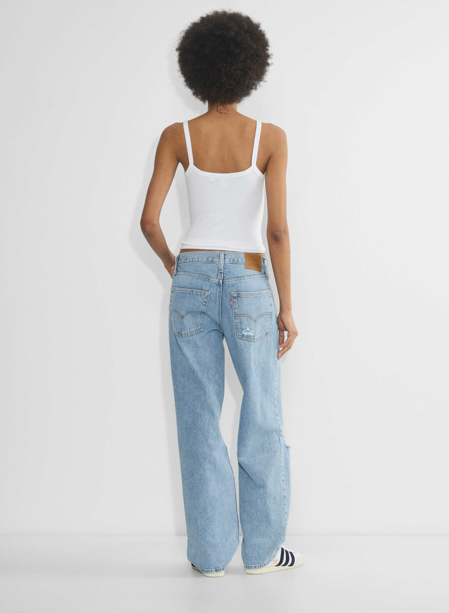i jeans baggy da papà di levis hanno ricevuto il telegramma