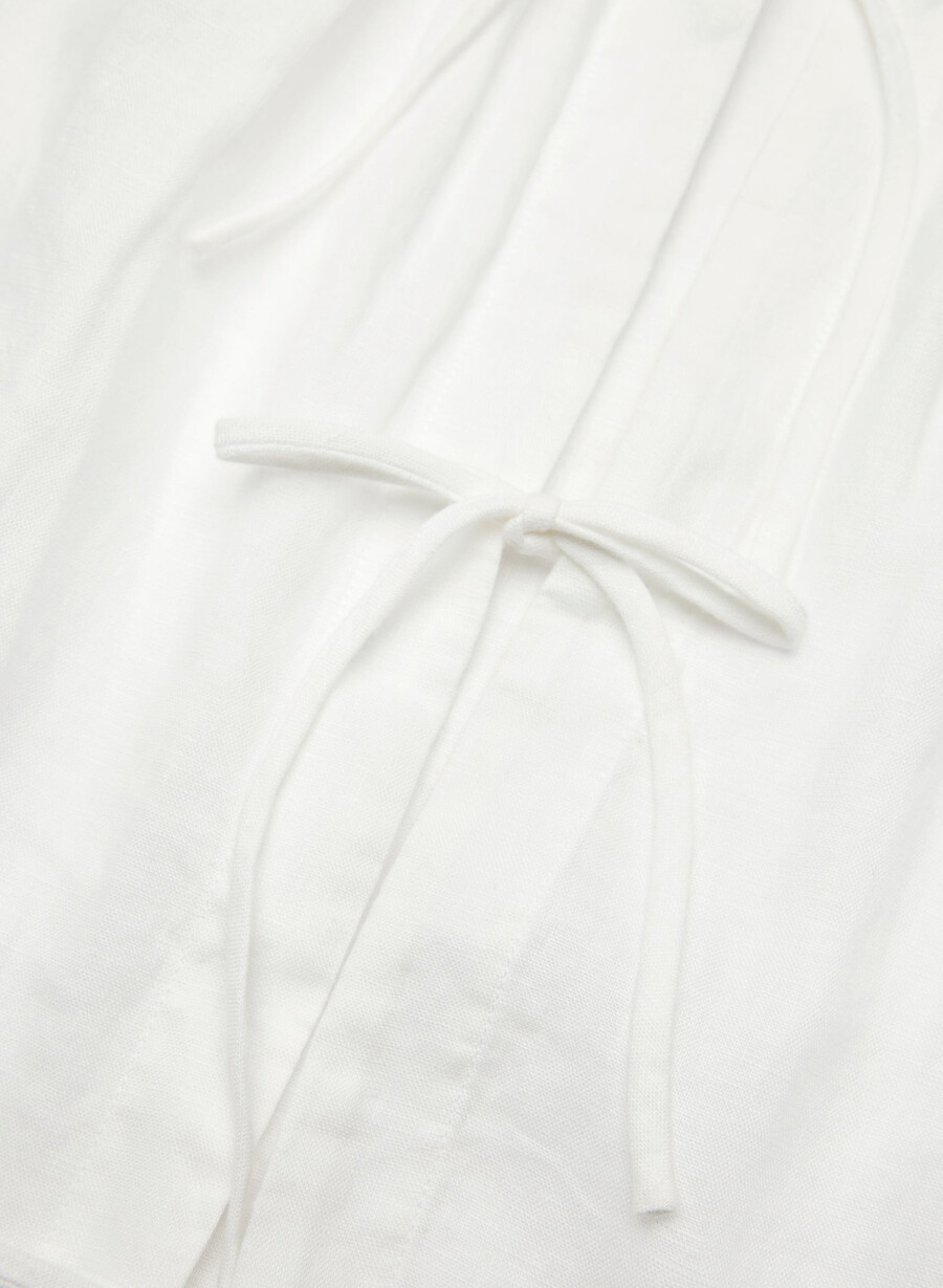 blusa in lino tybee bianca