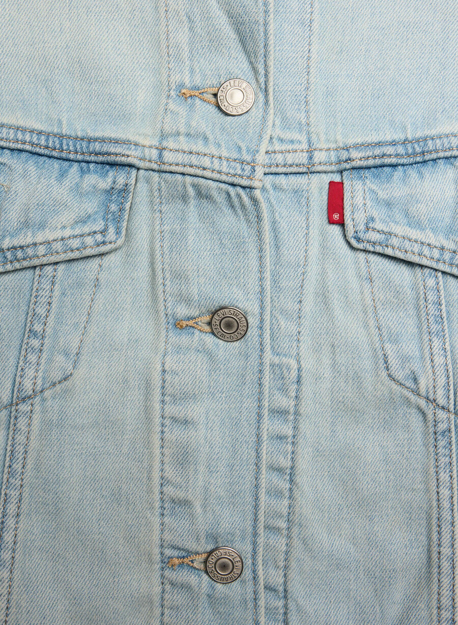 giacca da camionista anni 90 rimpicciolita di levis viaggio di lusso