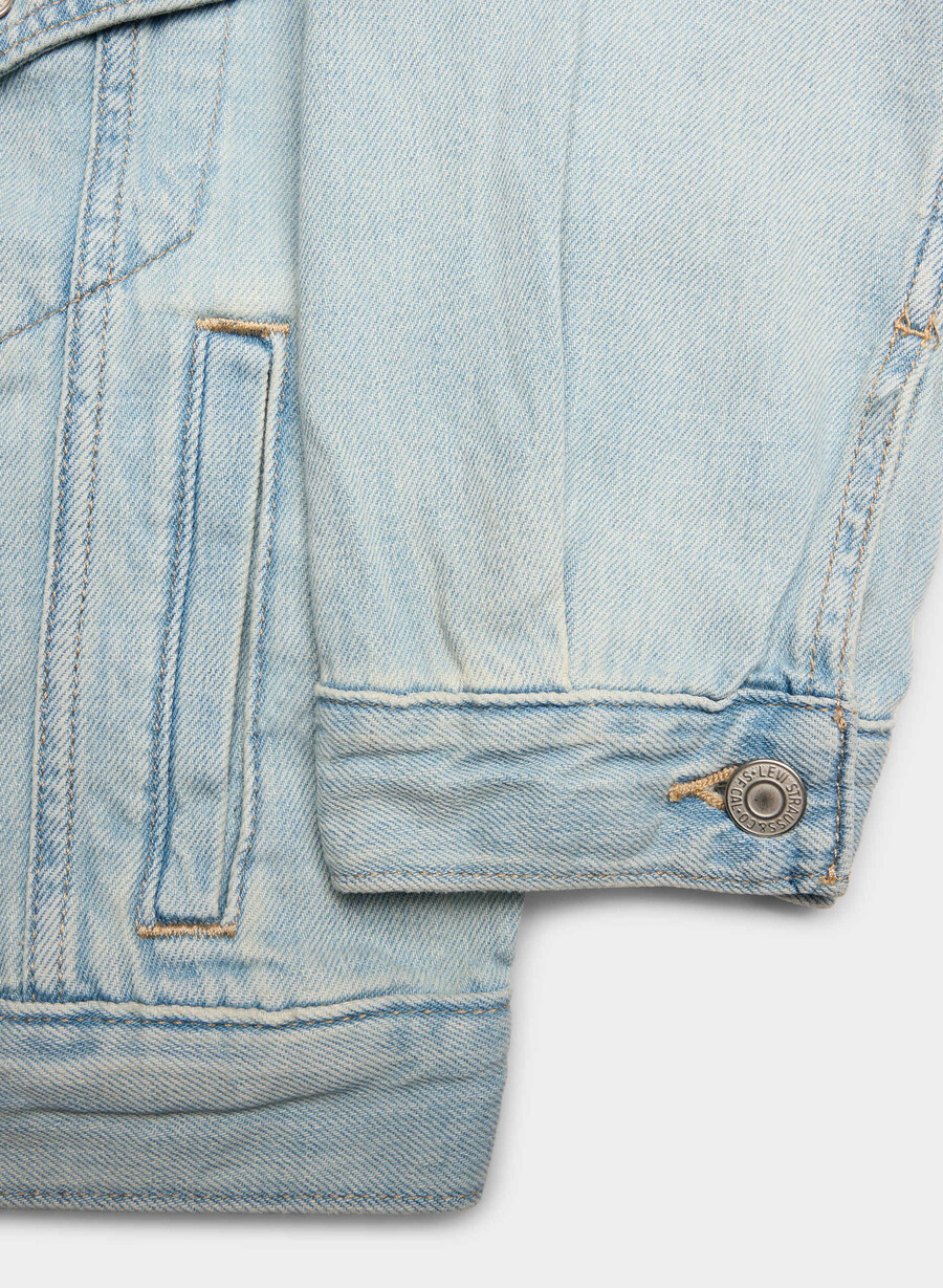giacca da camionista anni 90 rimpicciolita di levis viaggio di lusso