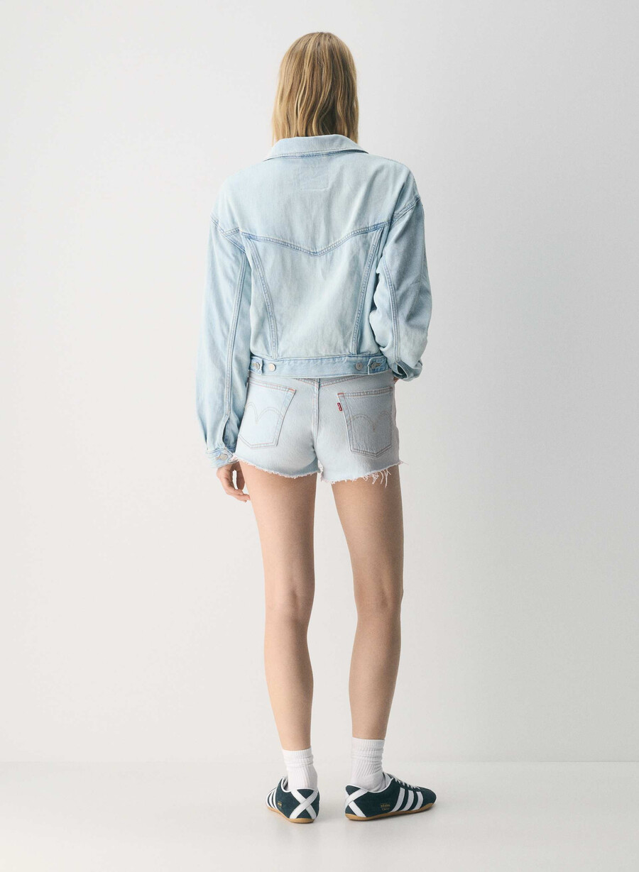 giacca da camionista anni 90 rimpicciolita di levis viaggio di lusso