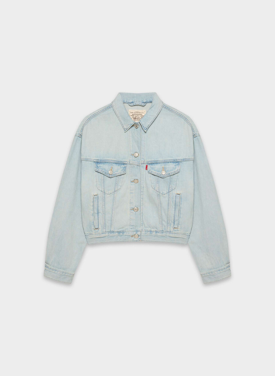 giacca da camionista anni 90 rimpicciolita di levis viaggio di lusso