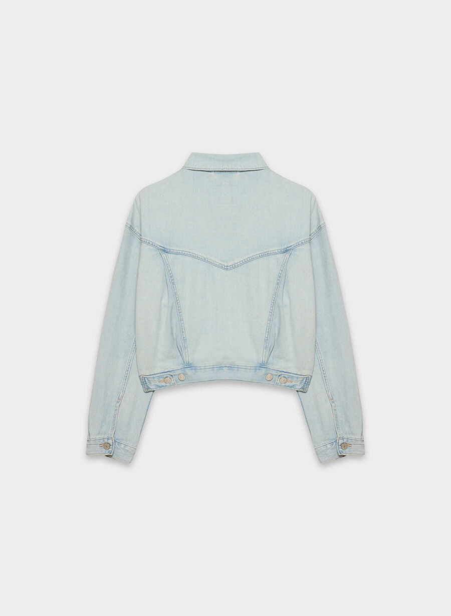 giacca da camionista anni 90 rimpicciolita di levis viaggio di lusso