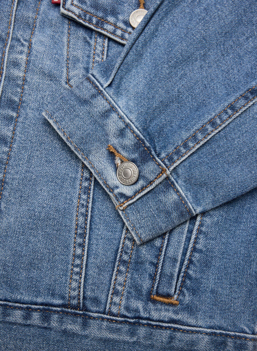 giacca da camionista anni 90 rimpicciolita di levis cool city whip