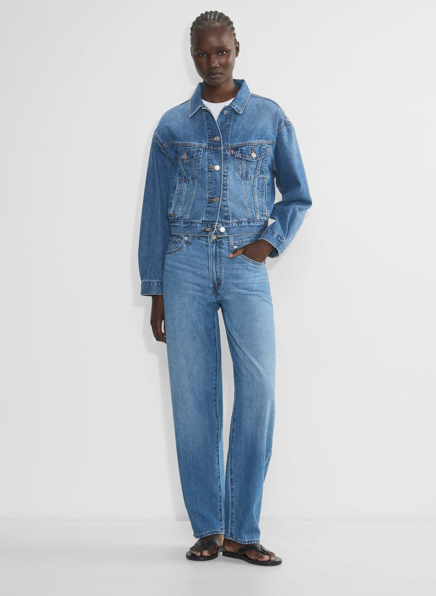 giacca da camionista anni 90 rimpicciolita di levis cool city whip
